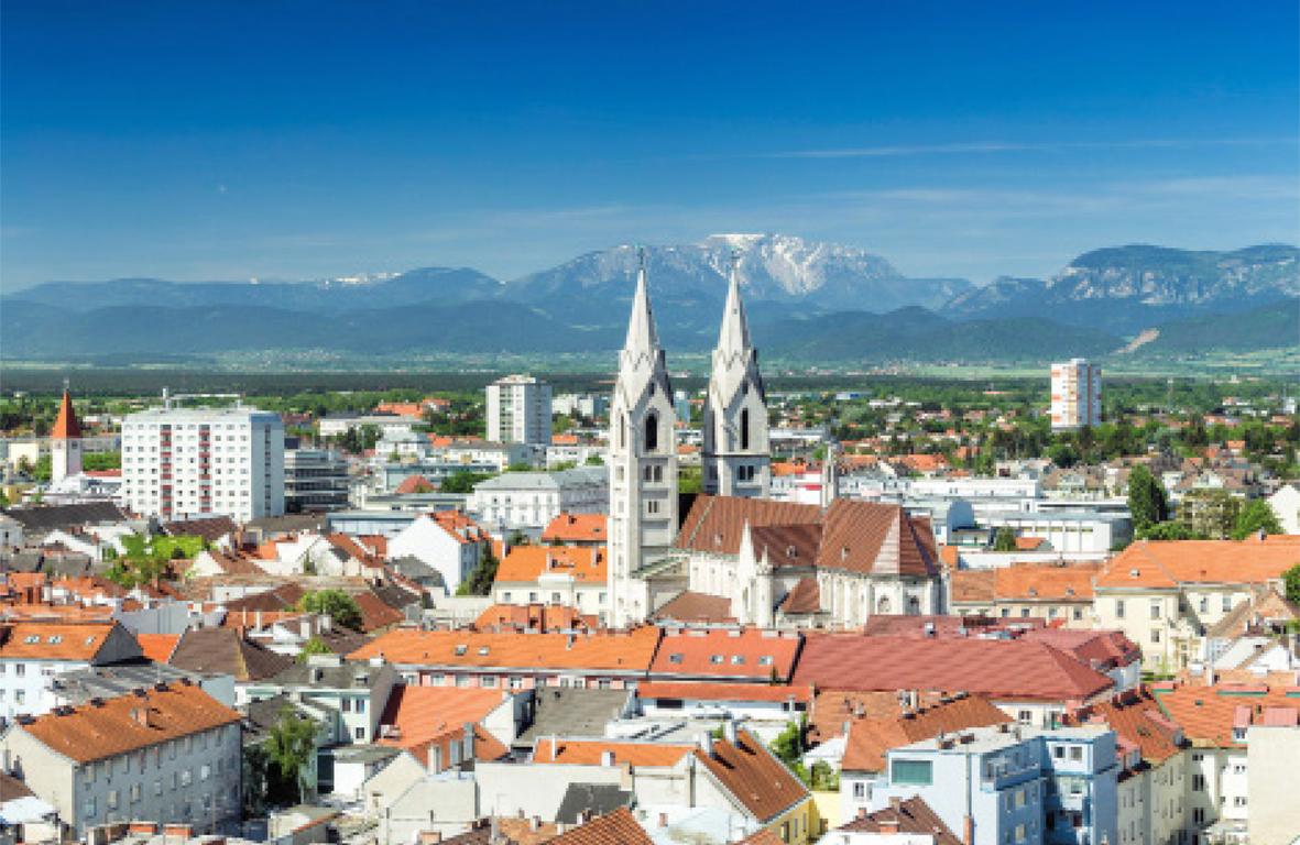 Eine Luftaufnahme von Wiener Neustadt.
